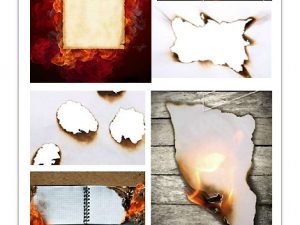 Burned papers