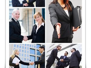 Business people shaking hands