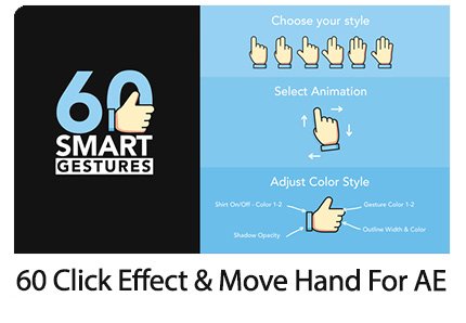 click.effect.and.move.hand.motion.graphic.for.after.effect 60 Smart Gestures