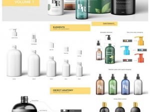 CM Cosmetic Bottles Mockup Vol.1