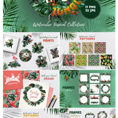 CM Tropical Jungle Watercolor