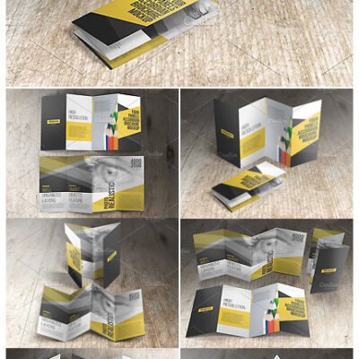 CM Four Panels Brochure Mockups