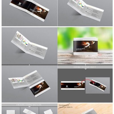 CM Landscape Bifold Brochure Mock-Up