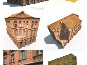 CreativeMarket Building Facade 184 Low Poly