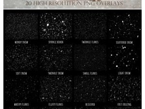 CreativeMarket Realistic Snow Overlays