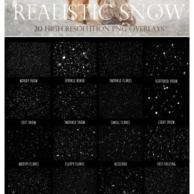 CreativeMarket Realistic Snow Overlays