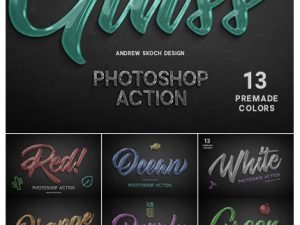 Glass Photoshop Action