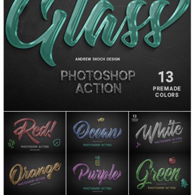 Glass Photoshop Action