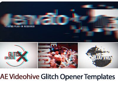 Glitch Opener After Effects Templates