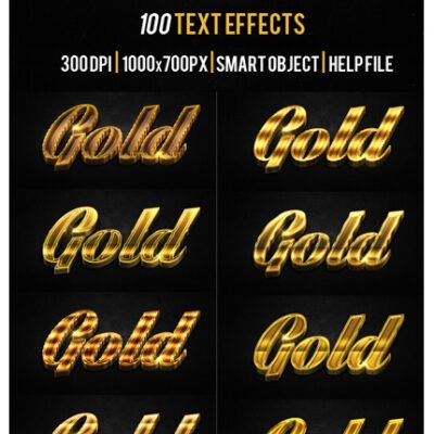 GraphicRiver 3D Shiny Gold Text Effects