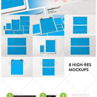 Graphicriver 8 Clean Identity And Branding Mockups
