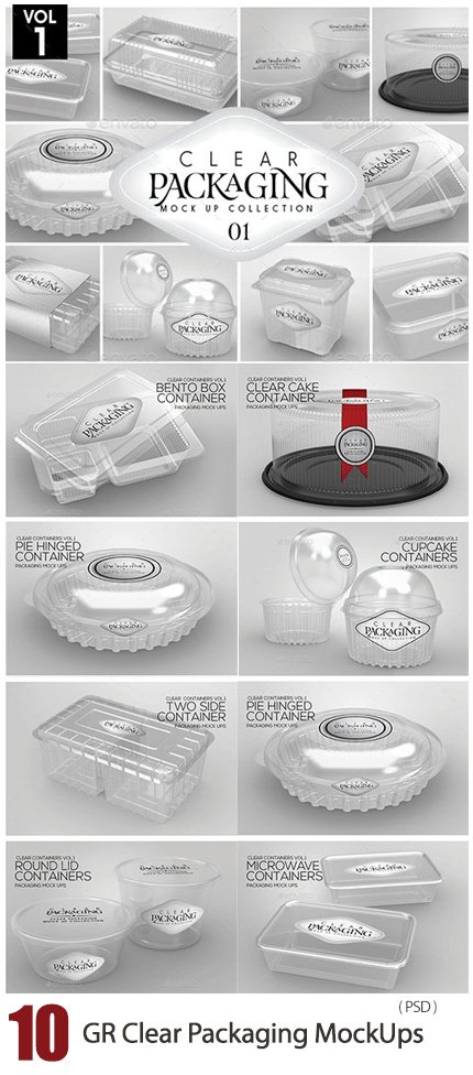 Graphicriver Clear Packaging Mockups Visualstorms