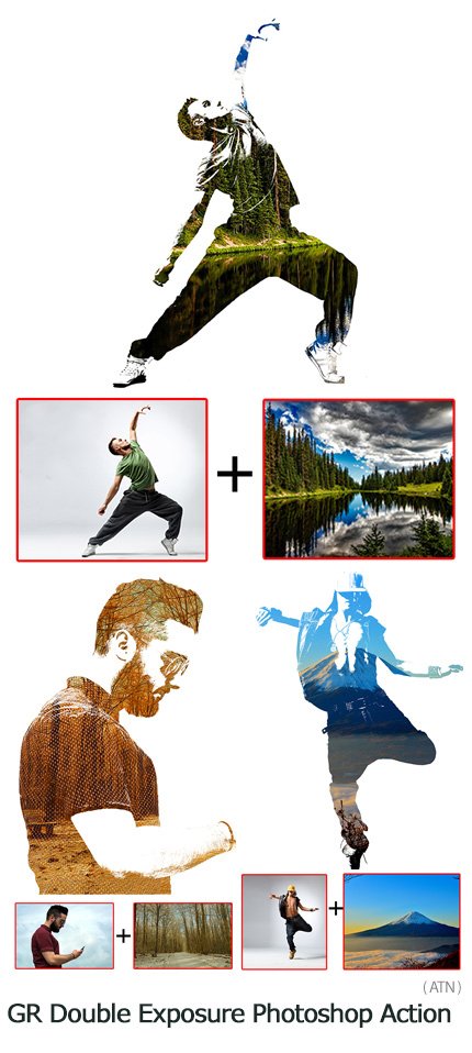 graphicriver.double.exposure.photoshop.action GraphicRiver Double Exposure Photoshop Action