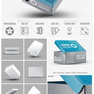 Graphicriver Shoe Box Mockup