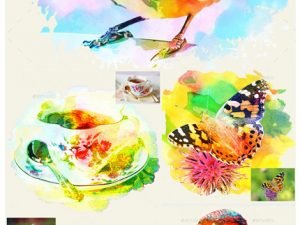 Graphicriver Watercolor Art Photo Template