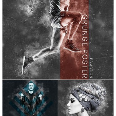 Grunge Poster Photoshop Action