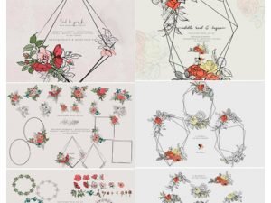 Hand Sketched Floral Clipart Collection