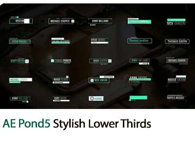 pond5 stylish lower thirds
