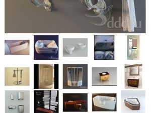 profi models of bathrooms and decor with 3ddd