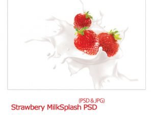 Strawbery MilkSplash PSD