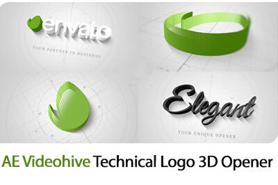 Technical Elegant Logo 3D Opener