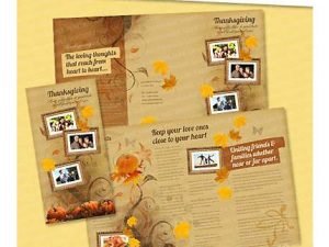 Thanksgiving Thoughts Brochure Templates