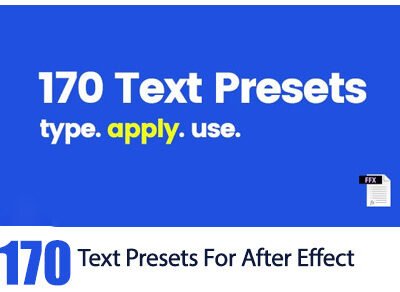 170 Text Presets For After Effect