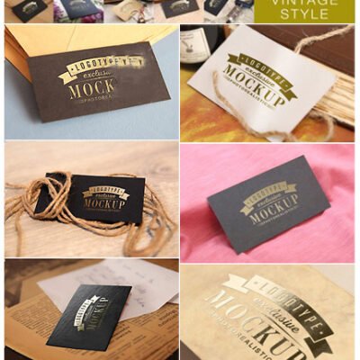 26 Gold Logo Mockup Bundle