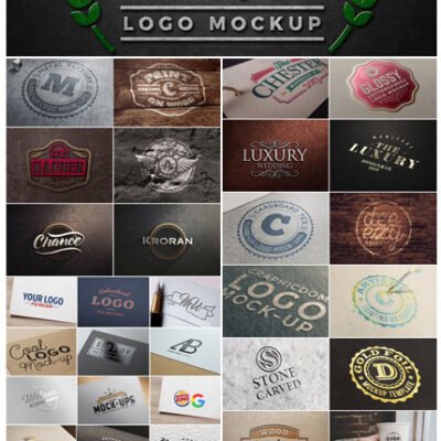 33 High Quality Logo PSD Mockups Collection