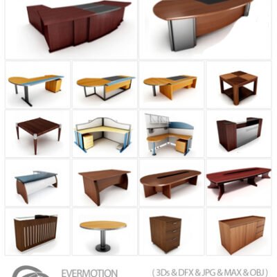 Archmodels Vol 53. 70 Models Of Office Furniture Tables Shelfs
