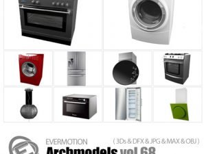 Archmodels Vol 68. 50 Professional Highly Detailed Objects Hoods Refrigerators