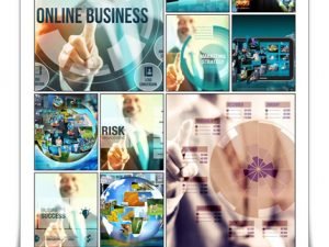 Business Man Selecting Online Business Concept