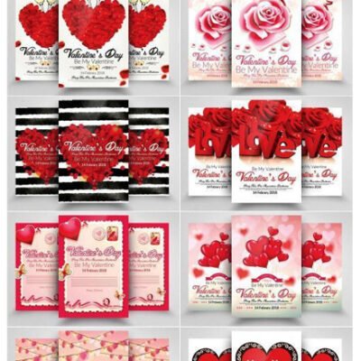 CM 10 Valentines Day Flyer Bundle