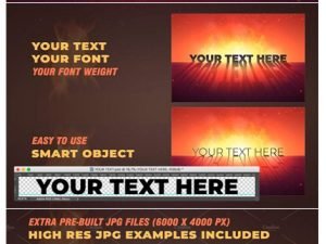 CM Dramatic Text Effect With Fire