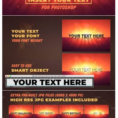 CM Dramatic Text Effect With Fire