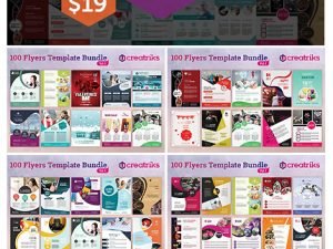 CreativeMarket 100 Awesome Flyer Templates