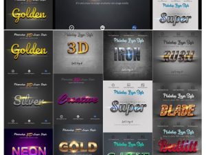 CreativeMarket 3D Bundle Photoshop Layer Style