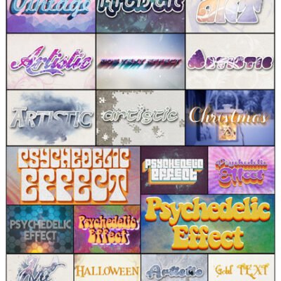 CreativeMarket 40 Unique Text Effects To Trendify