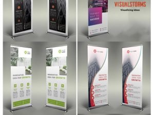 CreativeMarket 6 Business Roll Up Banners