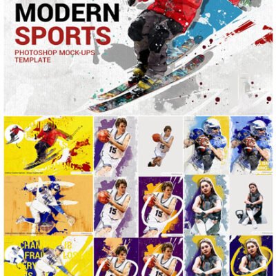 CreativeMarket Top Modern Sports Photoshop Mock-Ups