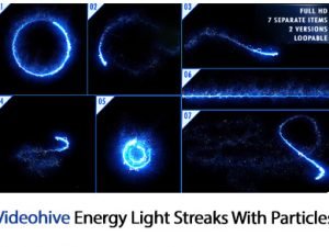 Energy Light Streaks With Particles