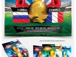 Football World Cup Flyer PSD Template