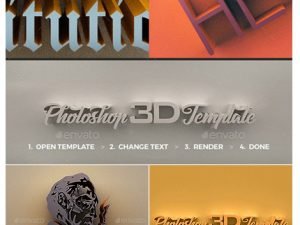 Graphicriver 3D Photoshop Template