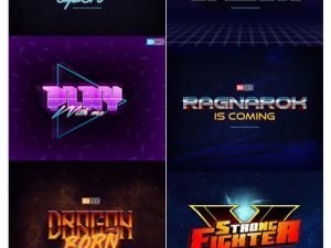 GraphicRiver 80s Text Effects 10 PSD