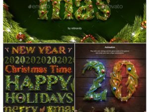 Graphicriver Christmas Animated Typeface