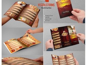 GraphicRiver Creative Restaurent Tri-Fold Food Menu Design