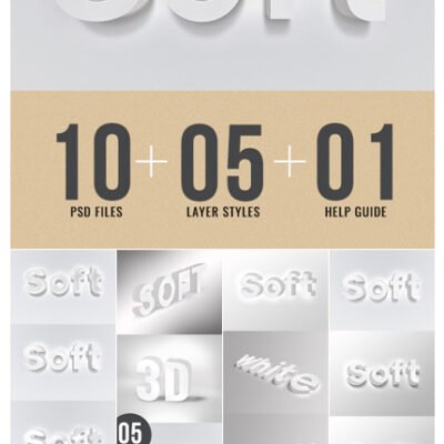 GraphicRiver Simple White 3D Text Effects