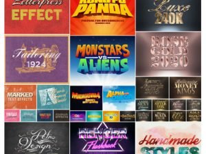 InkyDeals 200 Photoshop Text Effects Bundle