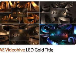 LED Gold Title