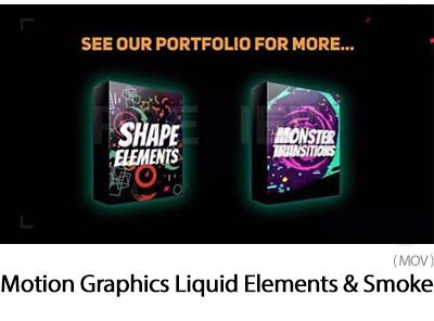 Motion Graphics Liquid Elements And Smoke